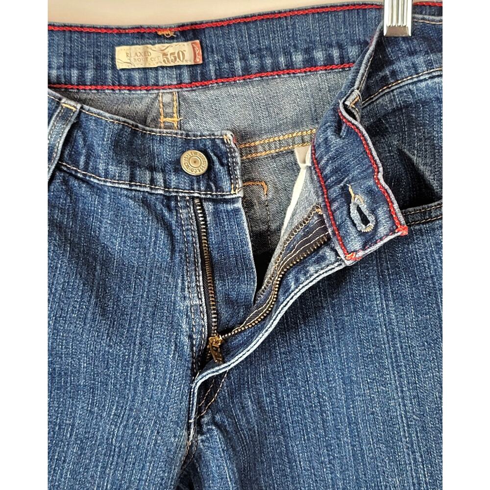 LEVIS 550 Relaxed Boot Cut Medium Wash Denim Jeans Womens Size 10 Medium - Picture 8 of 16